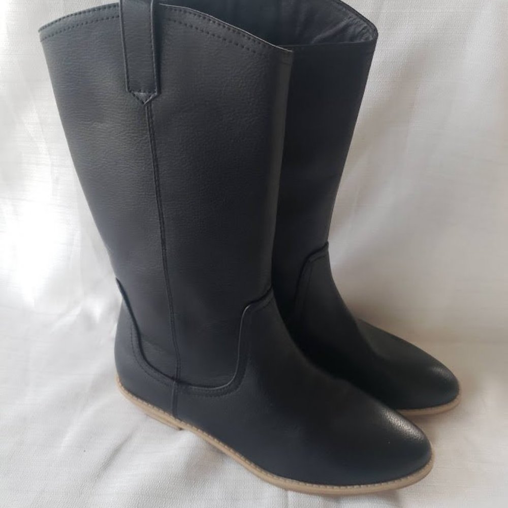 Girls Size 4 Youth - Cat & Jack Black Riding Boots - NEW